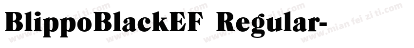 BlippoBlackEF Regular字体转换
